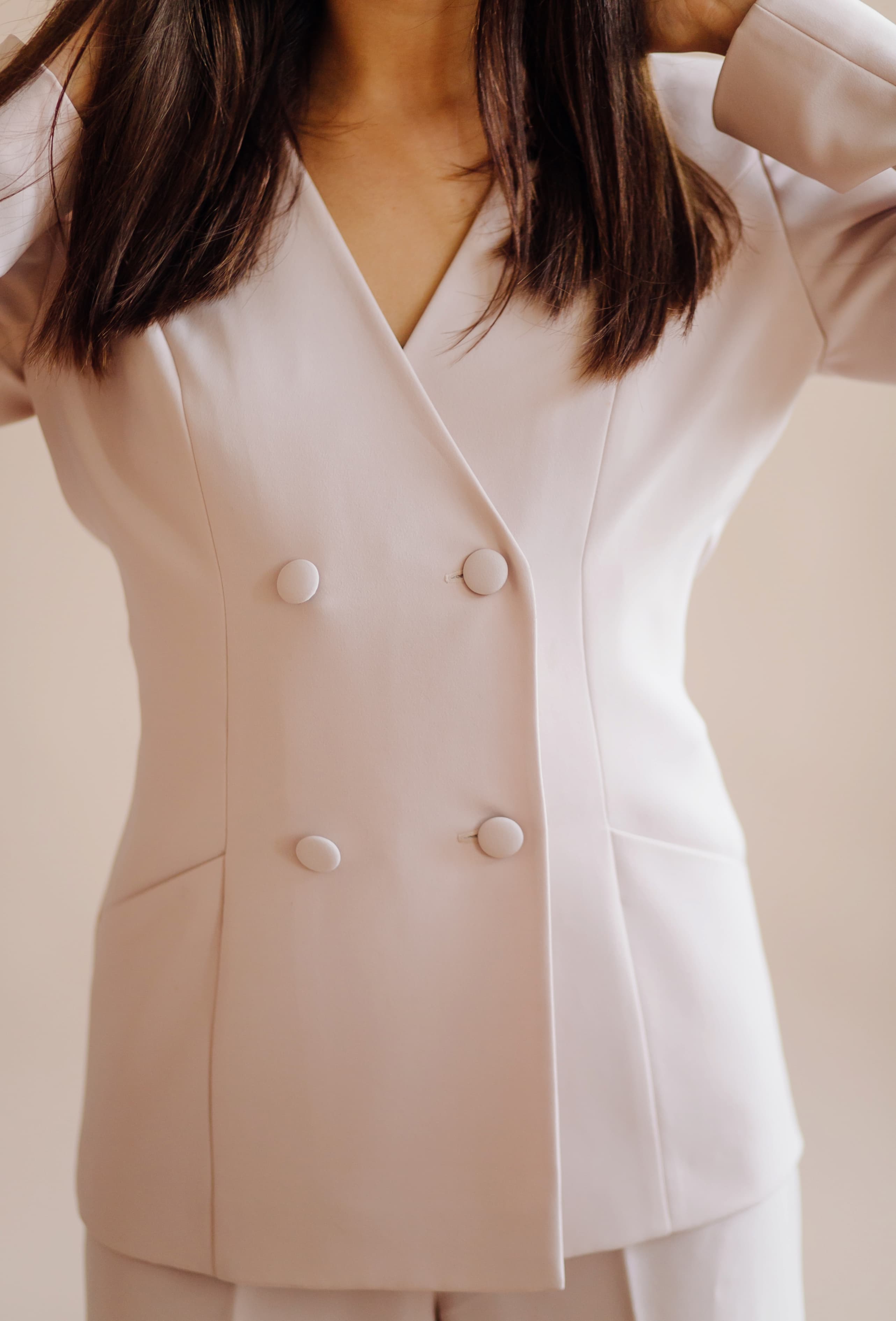 Satin blazer preview